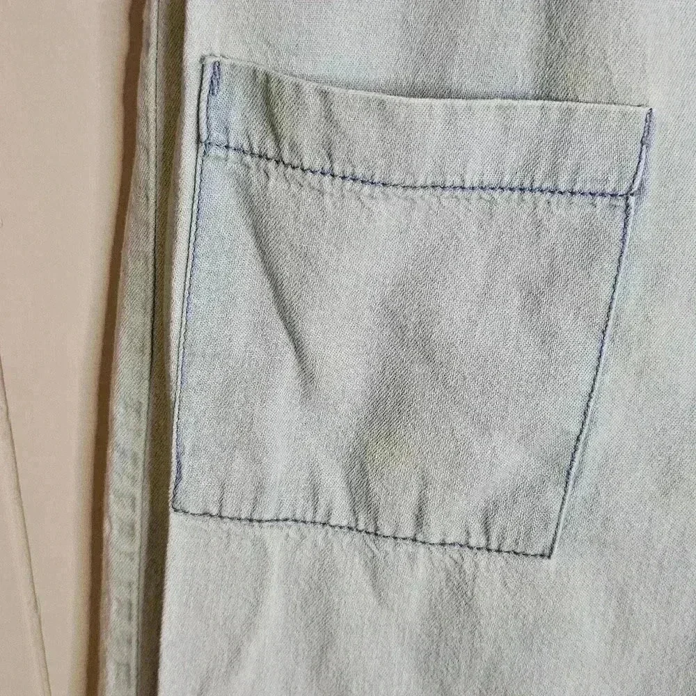 Zara Girls Collection Denim Jumpsuit Romper Pockets Size 11/12